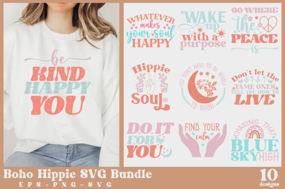 Download Boho Hippie SVG Bundle - Hippie svg Collection