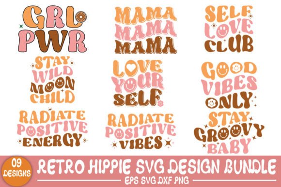 Download Retro Hippie SVG Design Bundle, - Hippie svg Collection