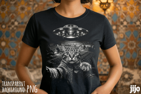 Download Cat Ufo Alien Farm PNG - Ufo Collection