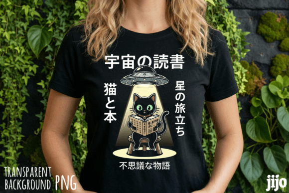 Download Cat Ufo Alien Japanese PNG - Ufo Collection