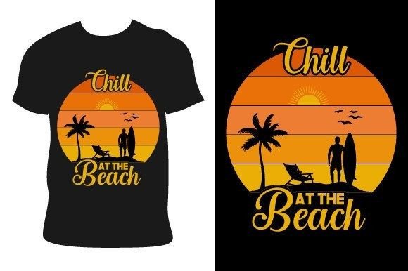 Download Chill at the Beach Summer T Shirt Design - Premium Resources